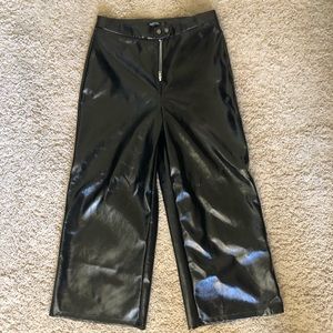Pleather culottes only worn once!
